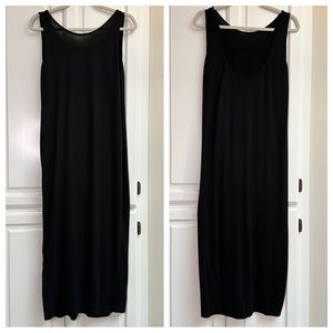 COS Sleeveless Lyocell Maxi Dress Black Size Medium